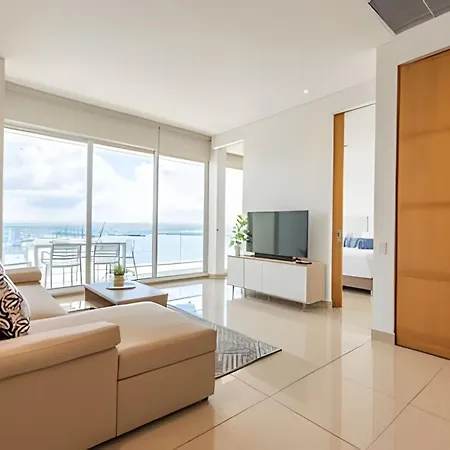 ¡espectacular Vista A La Bahía! Piso 26 H2 Hyatt Apartamento Cartagena