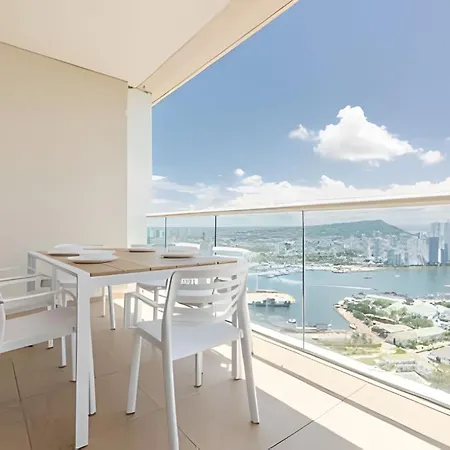 ¡espectacular Vista A La Bahía! Piso 26 H2 Hyatt Apartamento