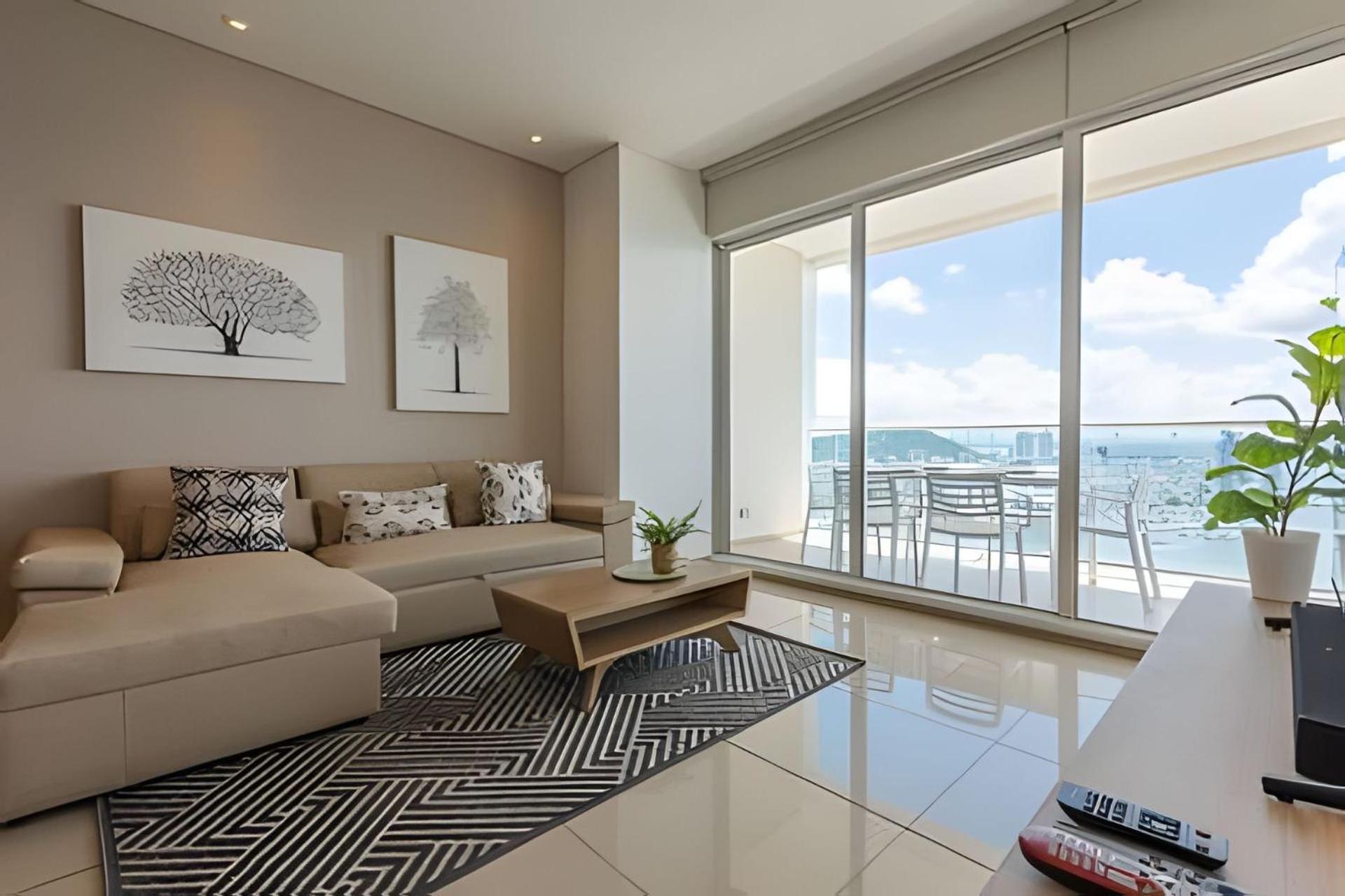 ¡espectacular Vista A La Bahía! Piso 26 H2 Hyatt Apartamento Cartagena